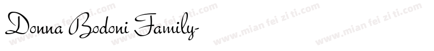 Donna Bodoni Family字体转换